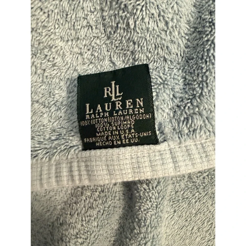 Lauren Ralph Lauren Usa Ocean Blue Bath Towel 30 X 54